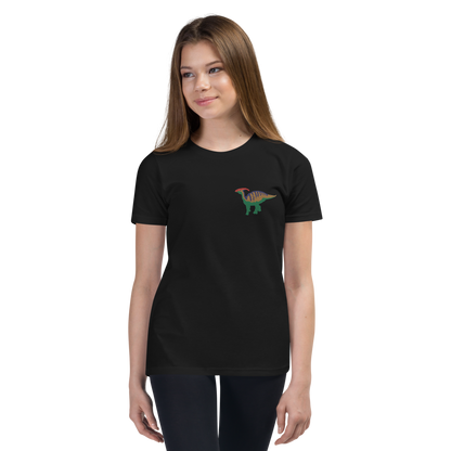 Parasaurolophus Embroidered Youth T-Shirt