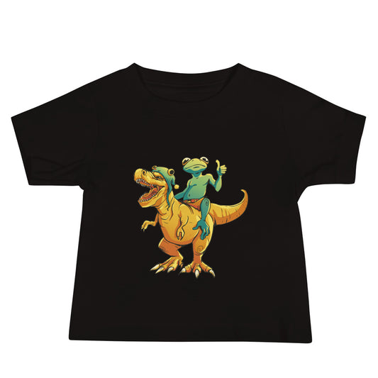 Frog on a Dino Baby T-Shirt