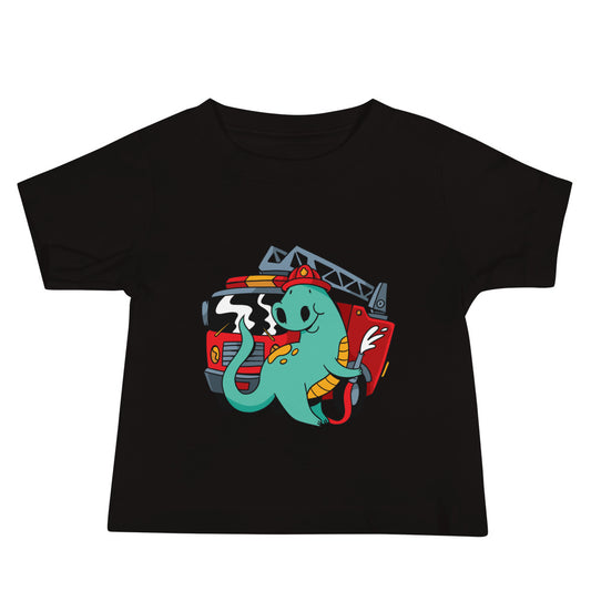 Firefighter Dino Baby T-Shirt