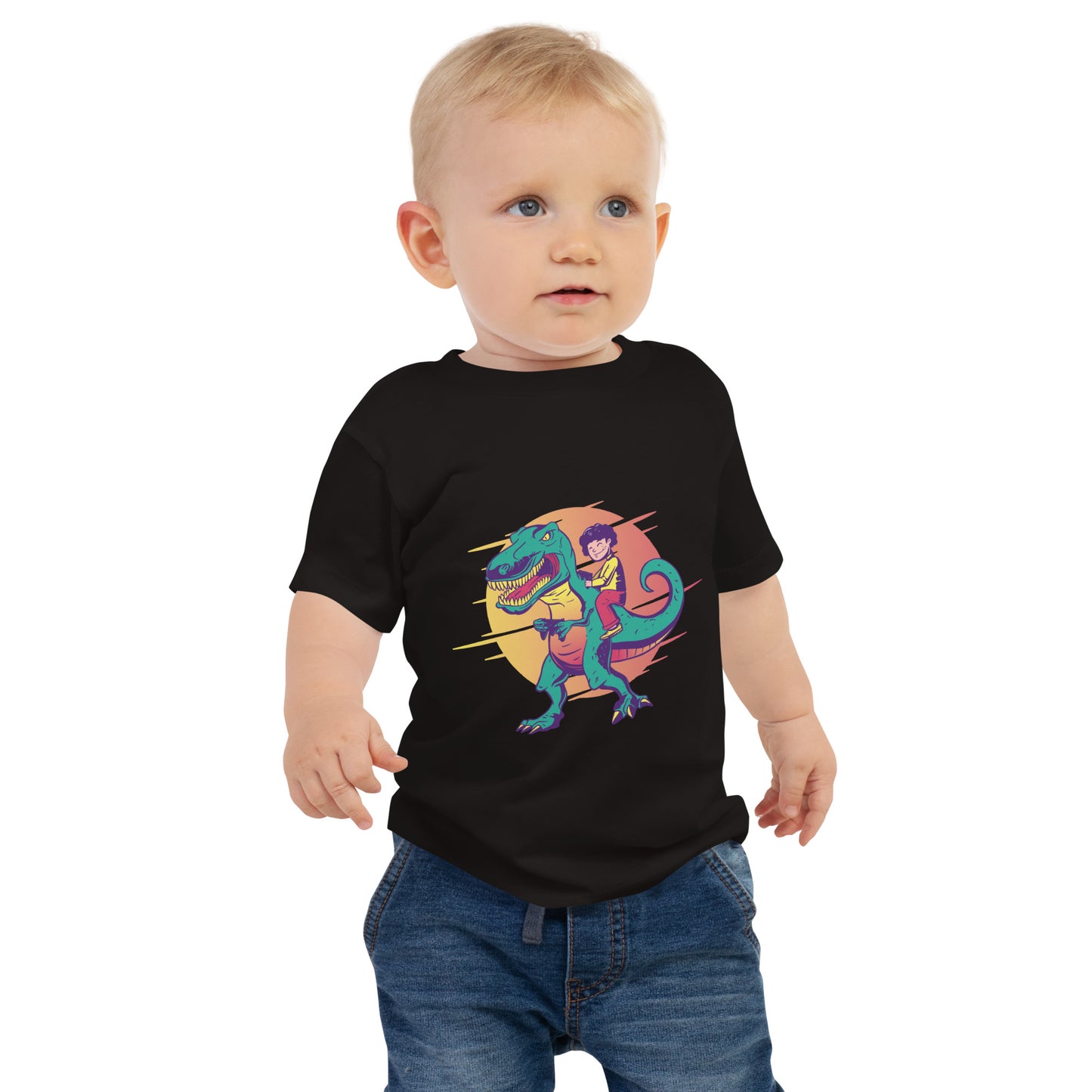 Gamer T-Rex Baby T-Shirt