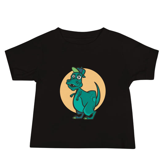 Green Cap Dino Baby T-Shirt