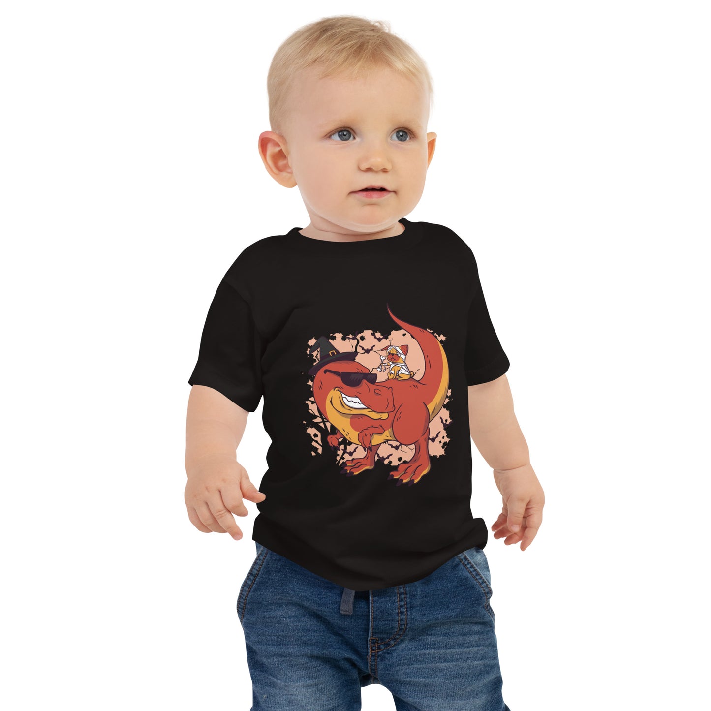 Dino Pug Halloween Baby T-Shirt