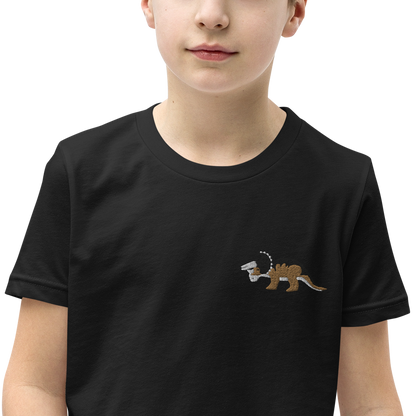 Triceratops Embroidered Youth T-Shirt