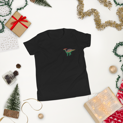 Parasaurolophus Embroidered Youth T-Shirt