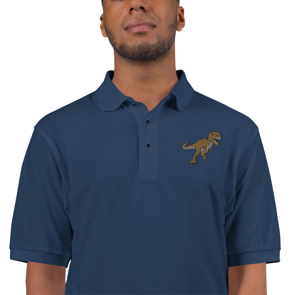 Adult T-Rex Deluxe Embroidered Polo Shirt