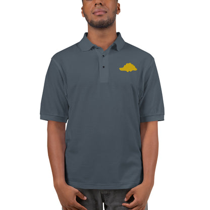 Stegosaurus Dino Nugget Polo Shirt - Embroidered Snack Plate Design - Perfect Fusion of Culinary Play & Jurassic Days - Distinctive Casual Wear