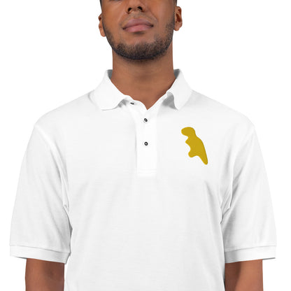 T-Rex Dino Nugget Polo Shirt - Embroidered Snack-inspired Design - Unique Foodie & Dinosaur Mashup - Standout Casual Wear