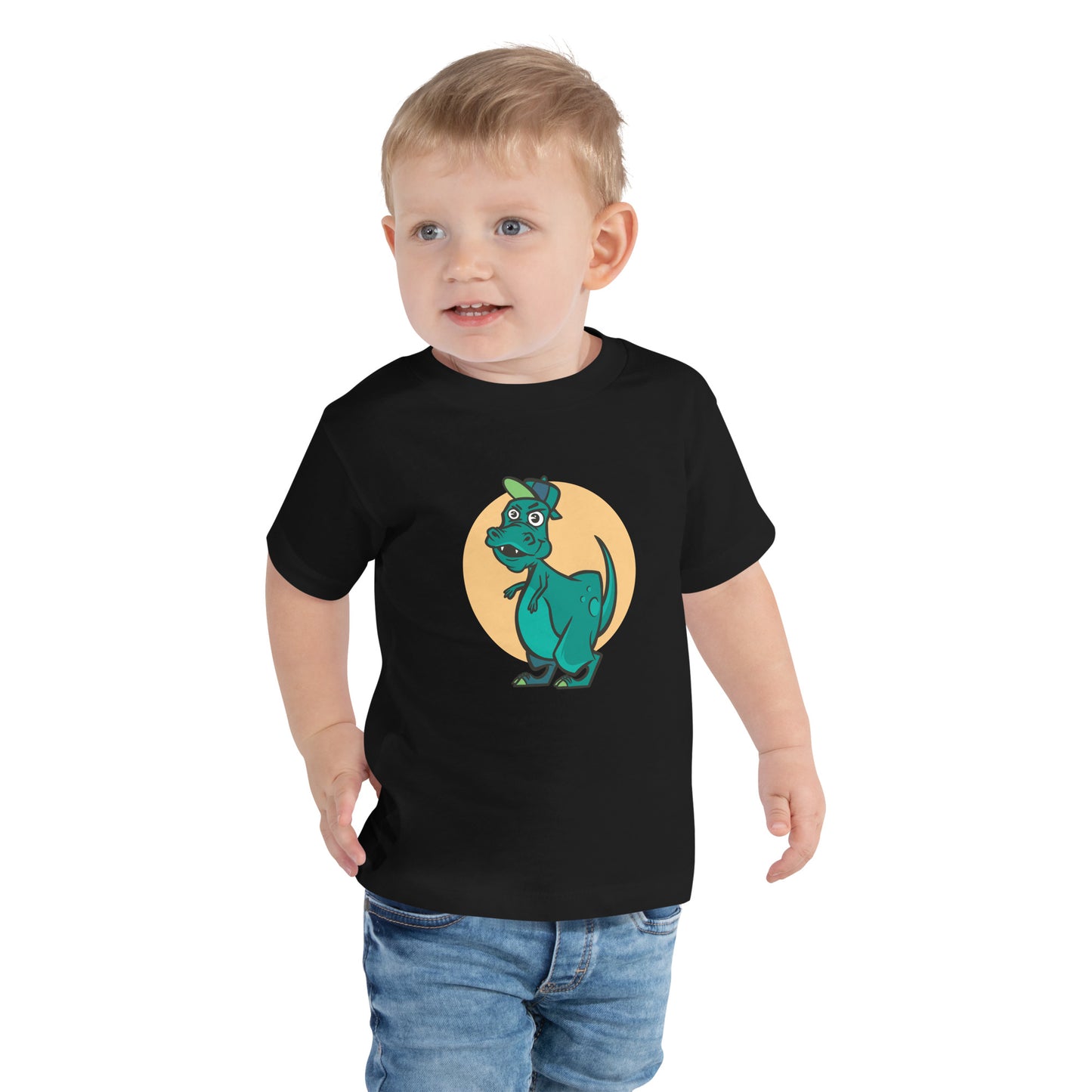 Green Cap Dino Toddler T-Shirt