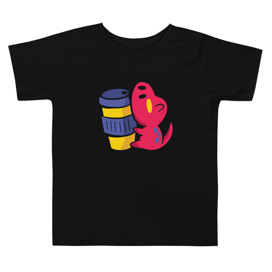 Coffee Dinosaur Toddler T-Shirt