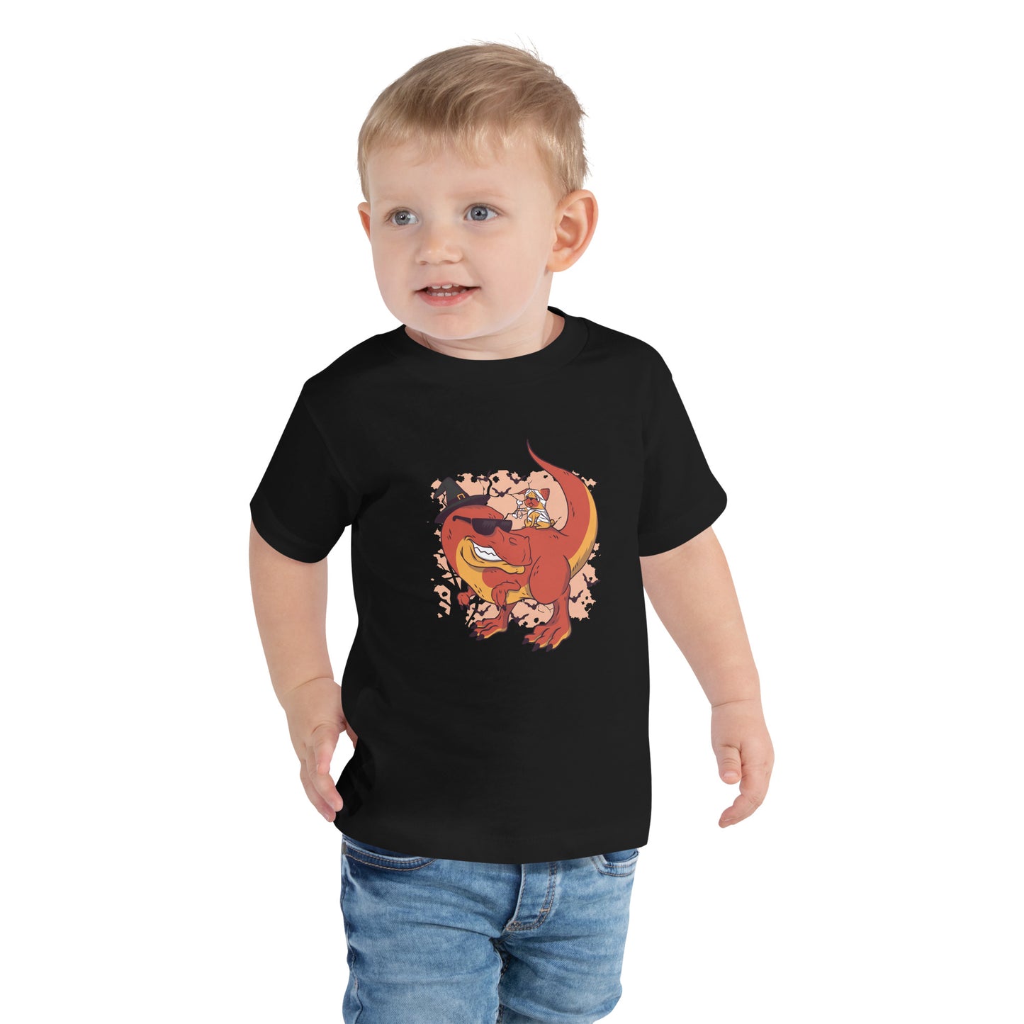 Dino Pug Halloween Toddler T-Shirt