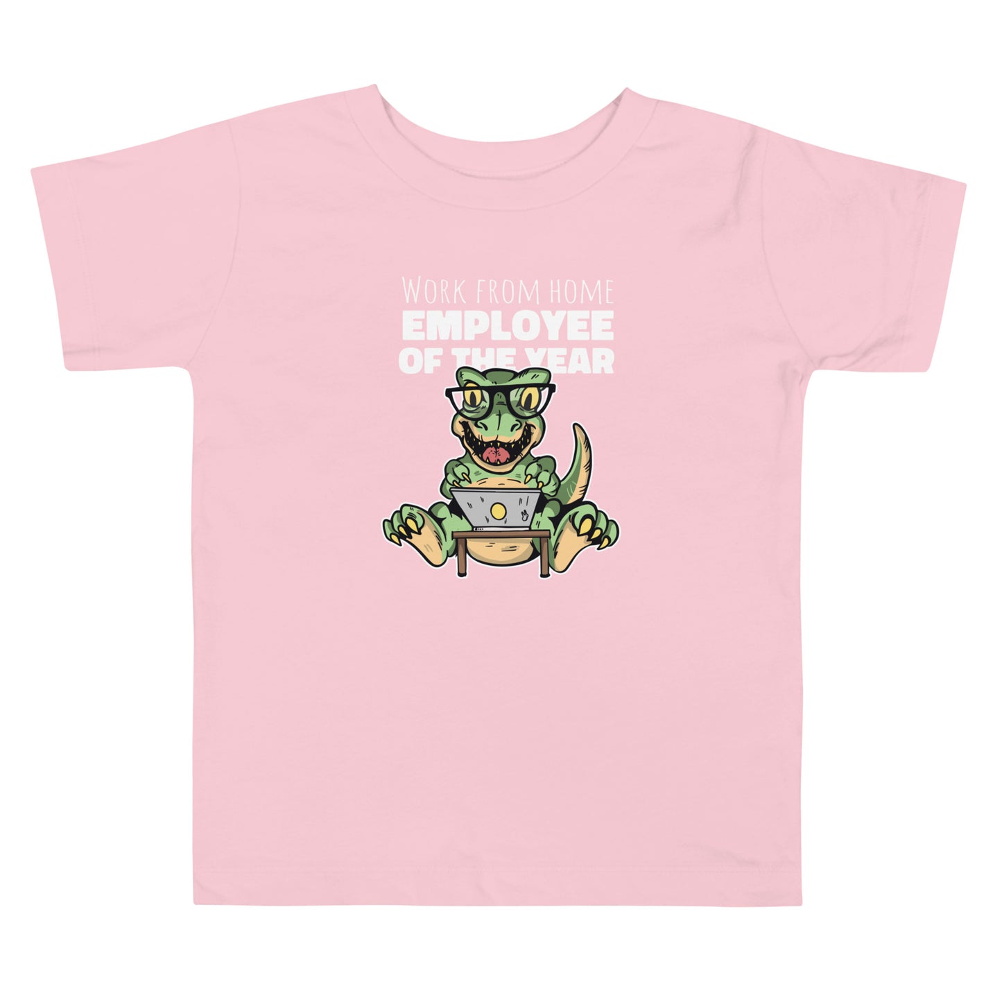 Work From Home Dino Toddler T-Shirt