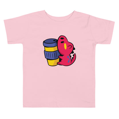 Coffee Dinosaur Toddler T-Shirt