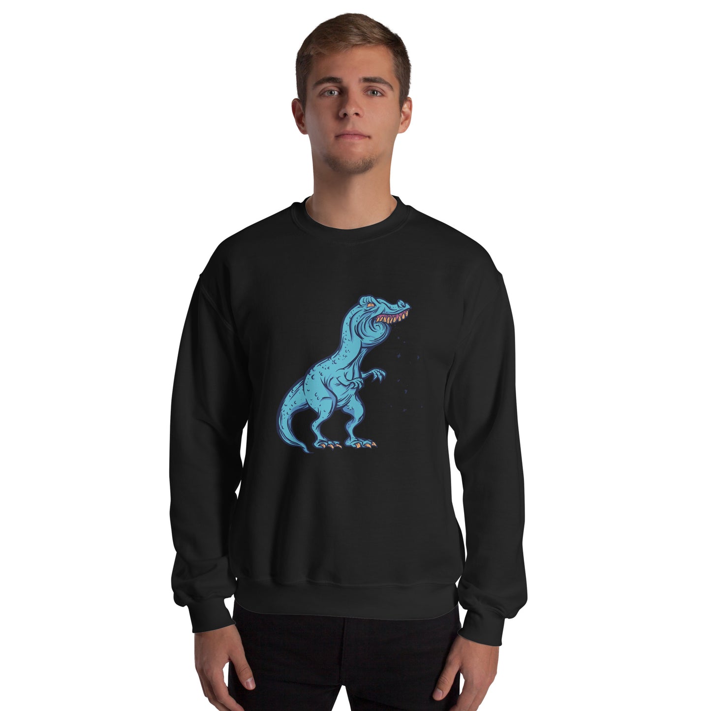 Old Time T-Rex Adult Sweatshirt