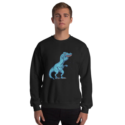 Old Time T-Rex Adult Sweatshirt