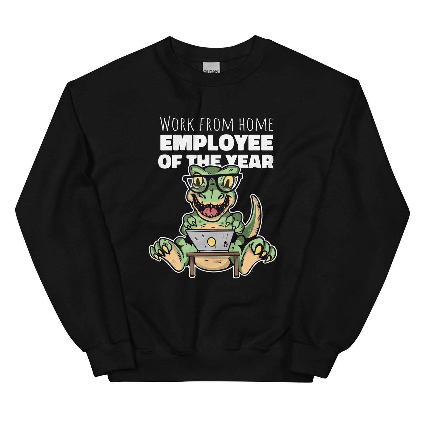 Work From Home Dino Adult Sweatshirt