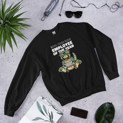 Work From Home Dino Adult Sweatshirt