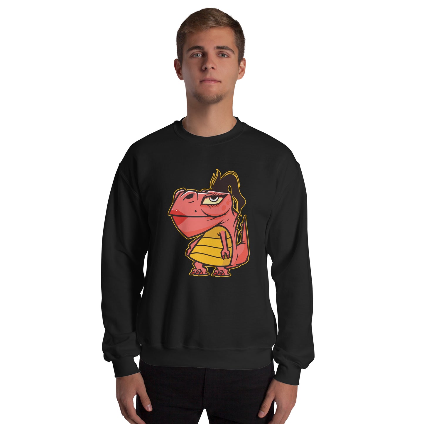 Lipstick T-Rex Adult Sweatshirt