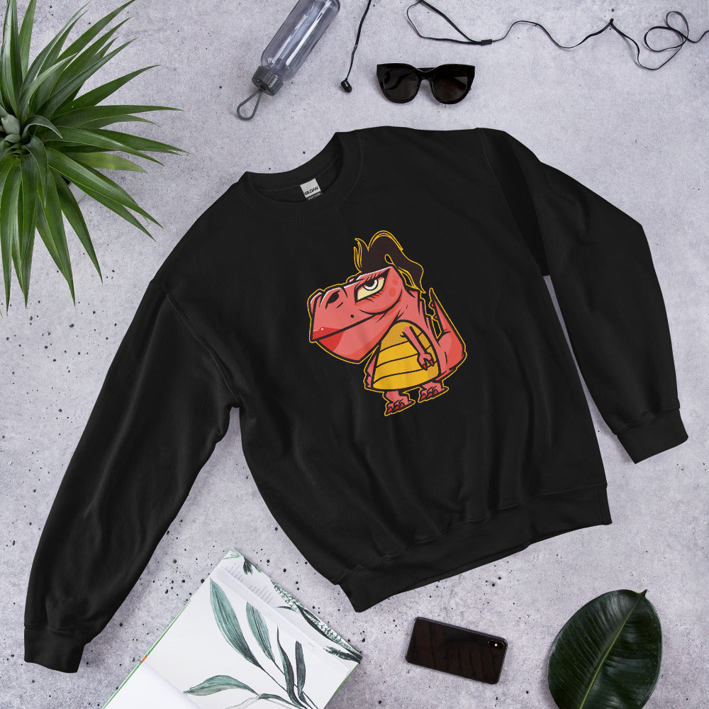 Lipstick T-Rex Adult Sweatshirt