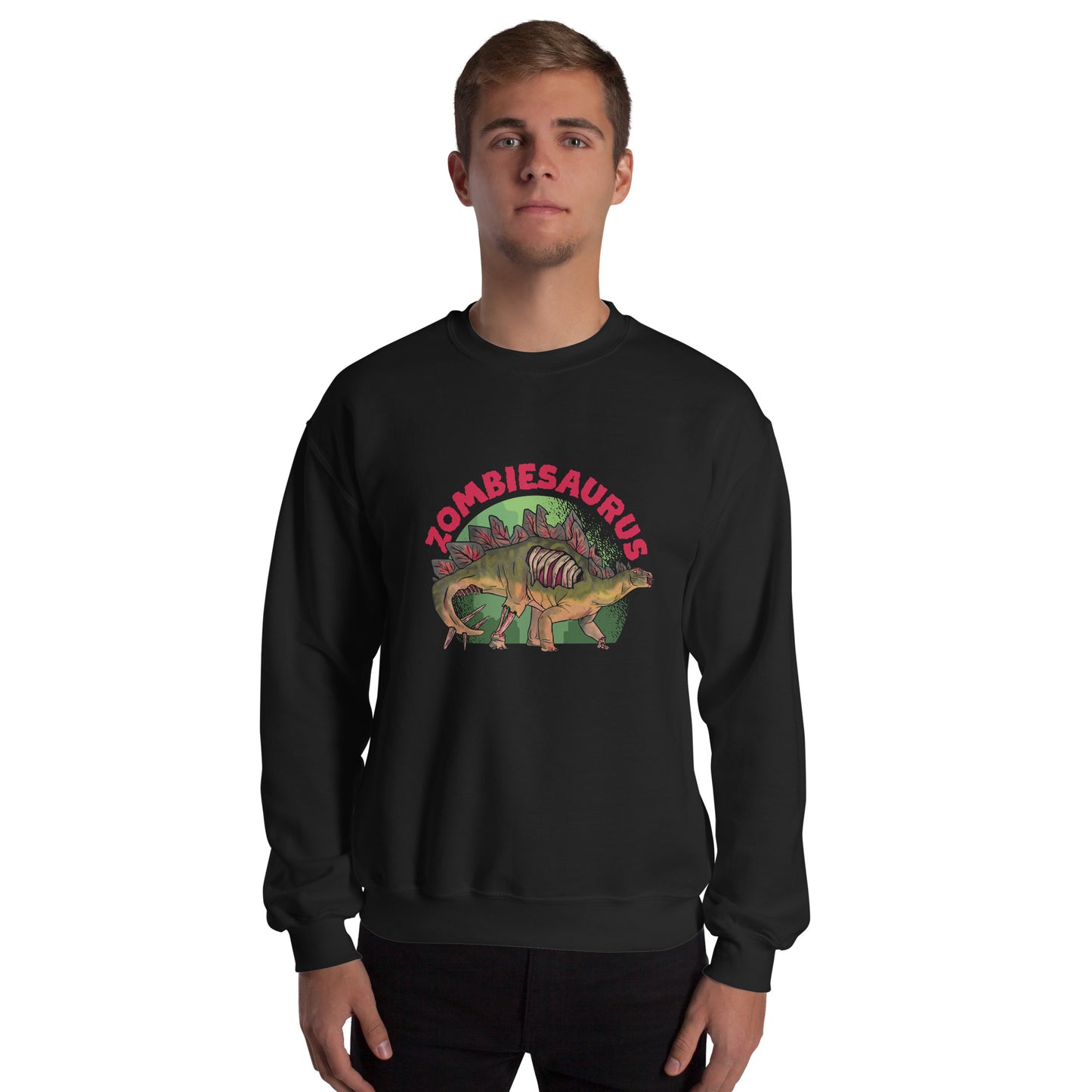 Zombiesaurus Stegosaurus Adult Sweatshirt