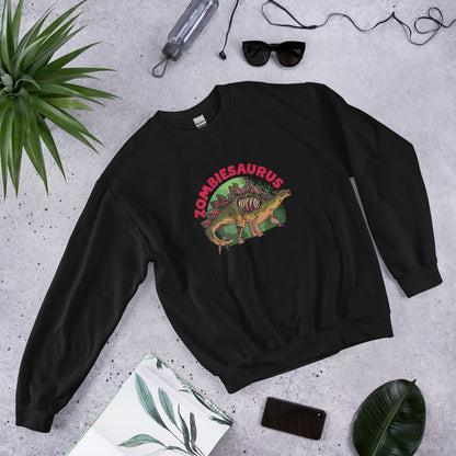 Zombiesaurus Stegosaurus Adult Sweatshirt