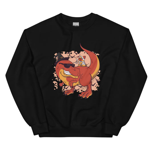 Dino Pug Halloween Adult Sweatshirt