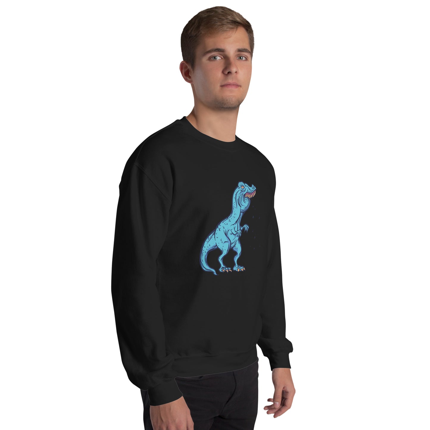 Old Time T-Rex Adult Sweatshirt