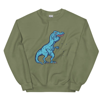 Old Time T-Rex Adult Sweatshirt