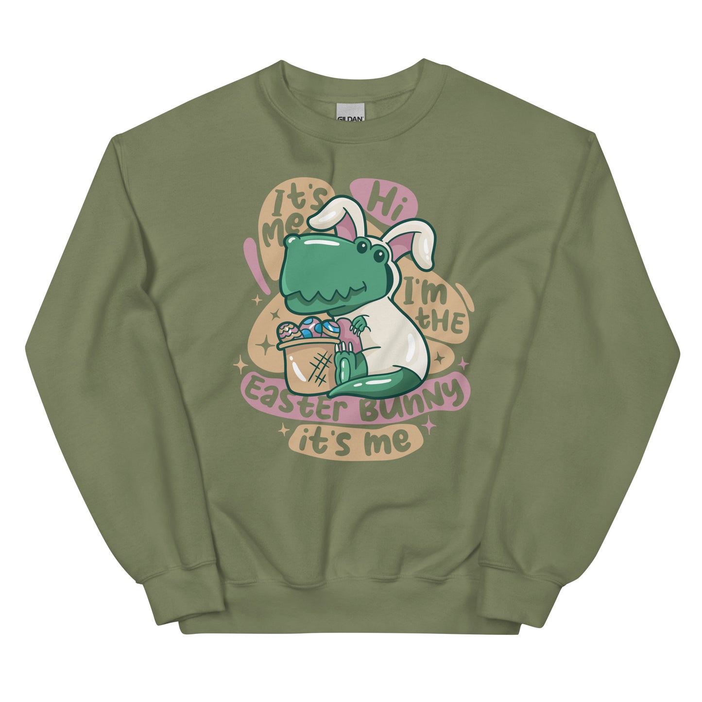 Dino Easter Bunny Adult Sweatshirt