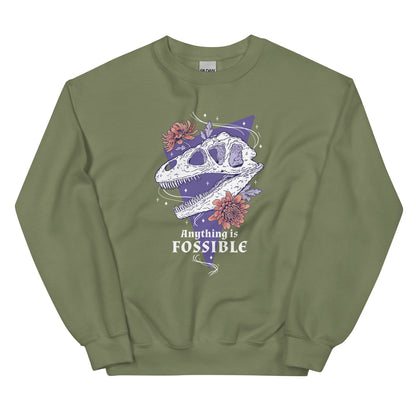 Anything is Fossible Adult Sweatshirt