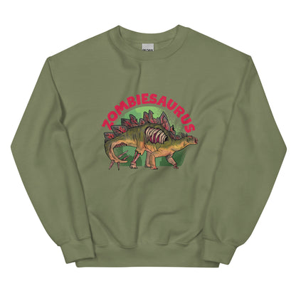 Zombiesaurus Stegosaurus Adult Sweatshirt