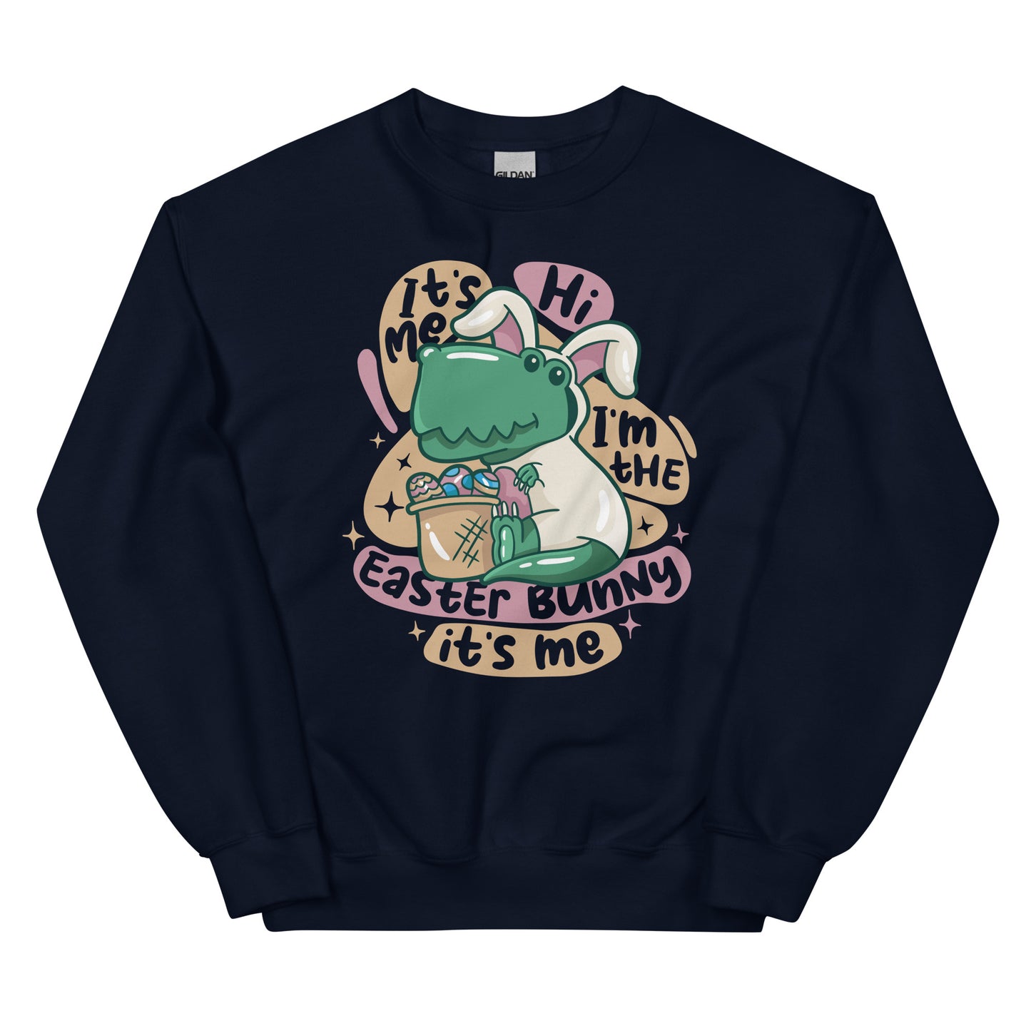 Dino Easter Bunny Adult Sweatshirt