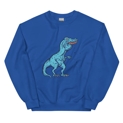 Old Time T-Rex Adult Sweatshirt