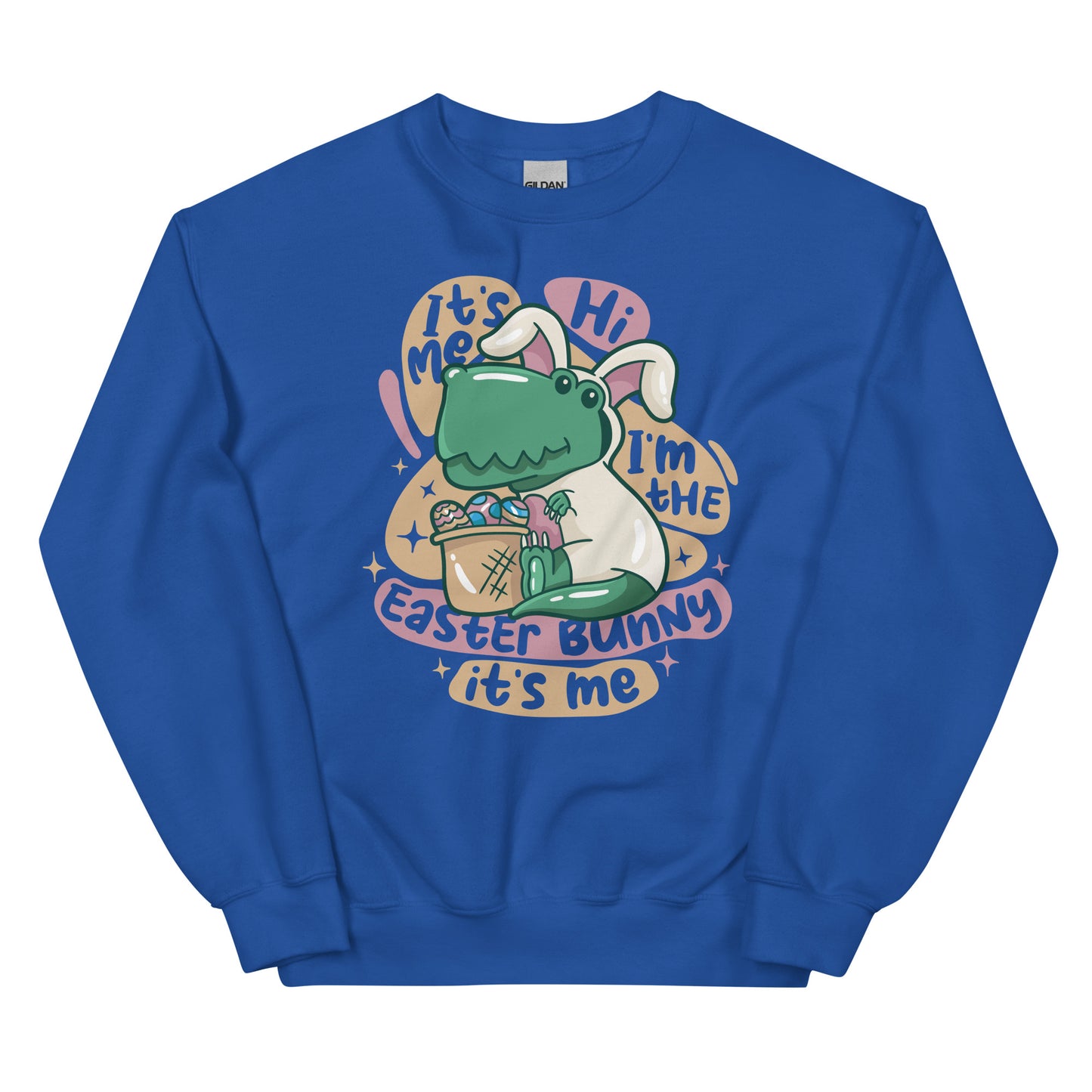 Dino Easter Bunny Adult Sweatshirt