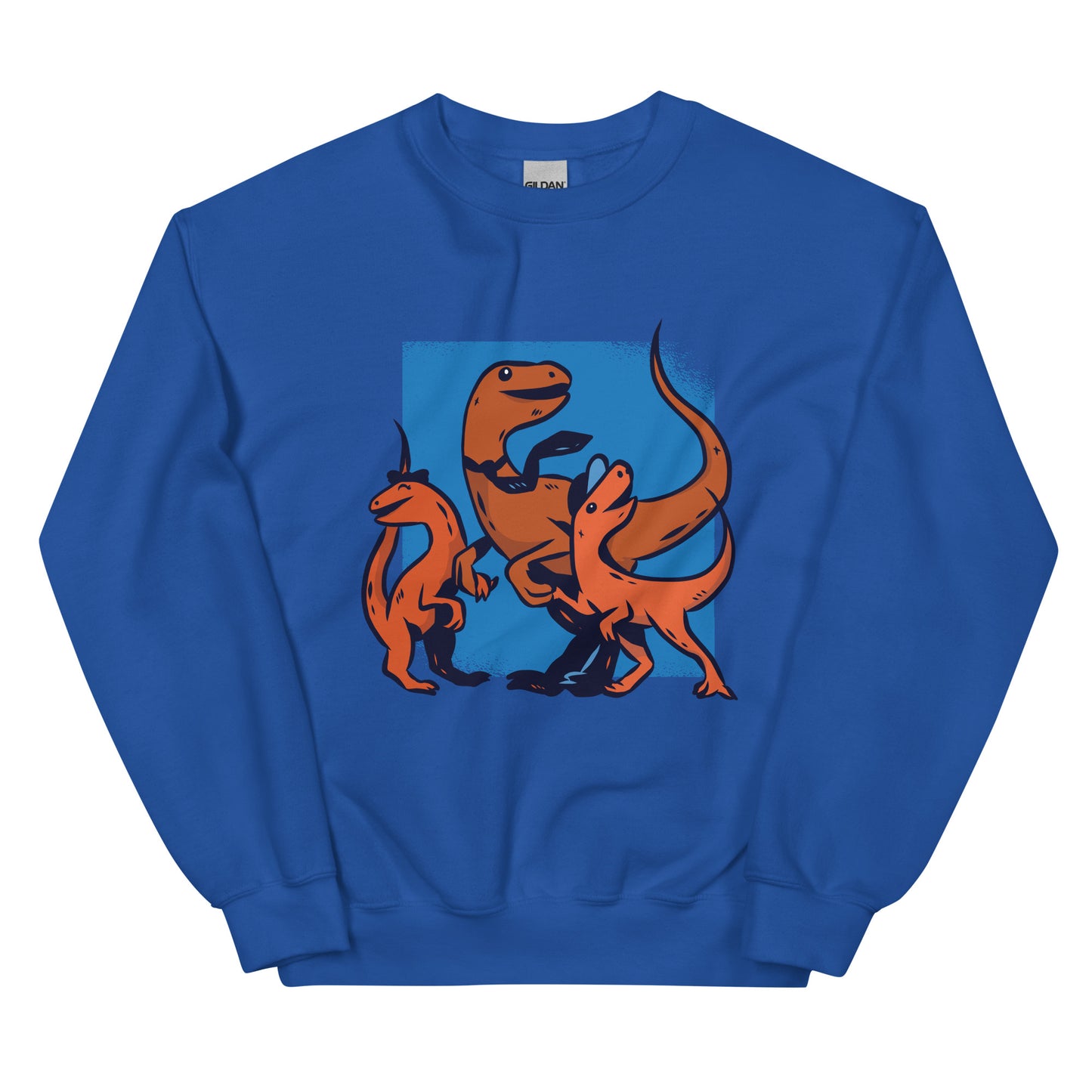 Tie Wearing Dino Adult Sweatshirt