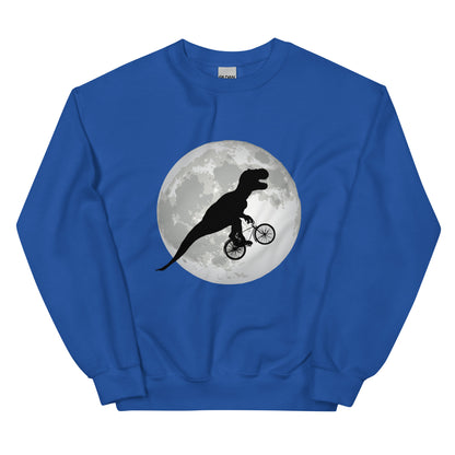 Flying on a bike Theropod Adult Sweatshirt