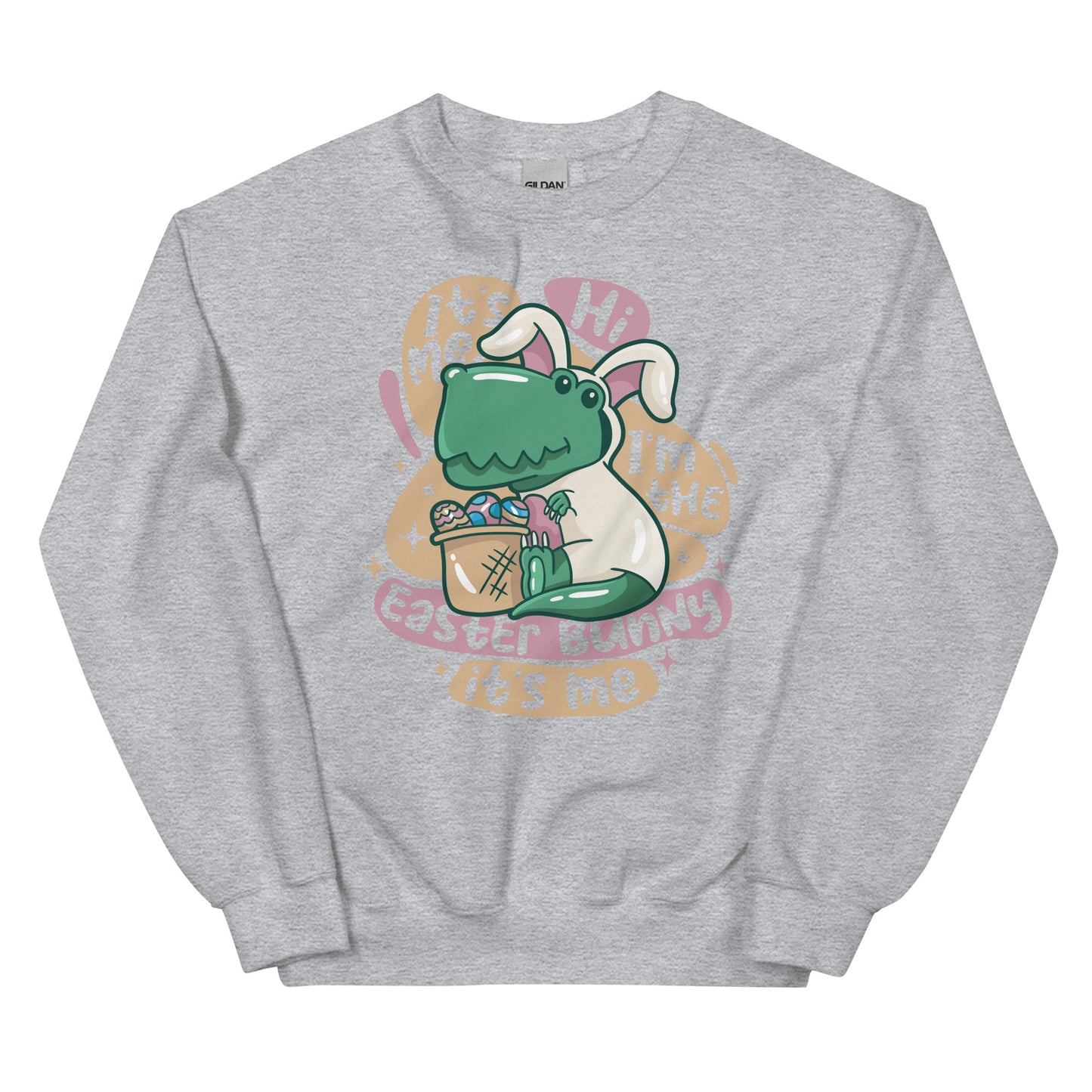 Dino Easter Bunny Adult Sweatshirt