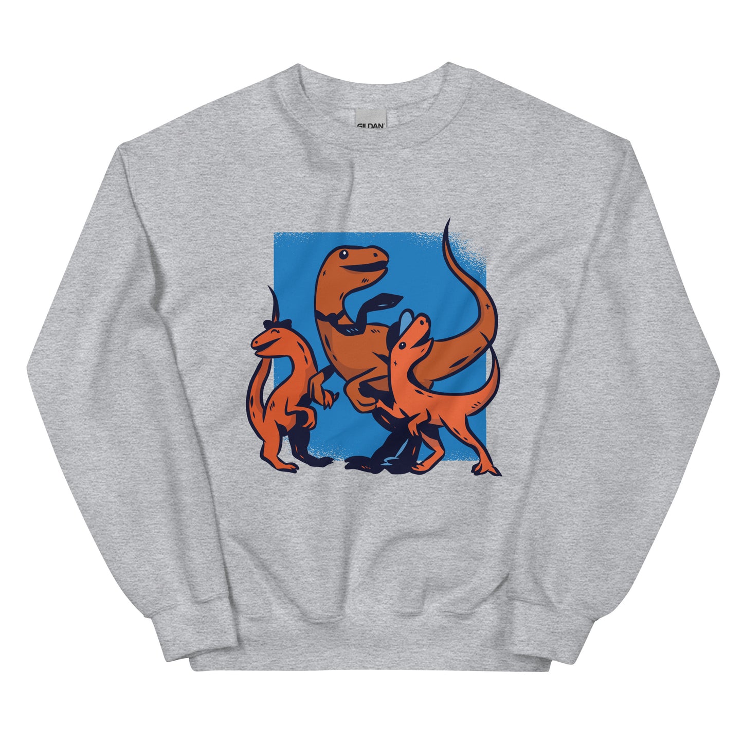 Tie Wearing Dino Adult Sweatshirt