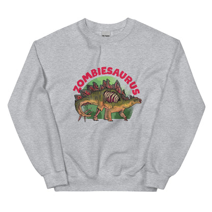 Zombiesaurus Stegosaurus Adult Sweatshirt