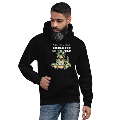 Work From Home Dino Adult Hoodie