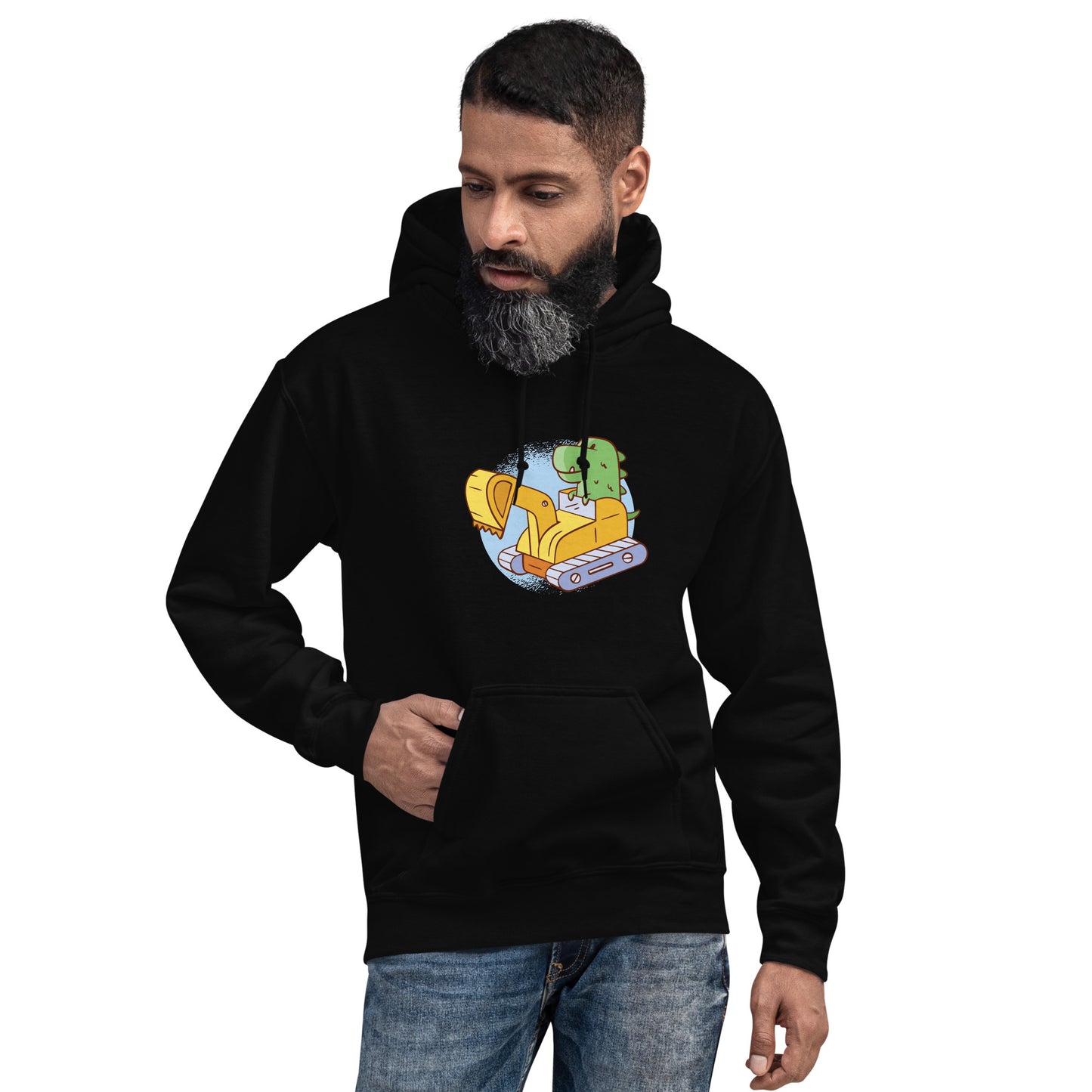 Excavator Adult Hoodie