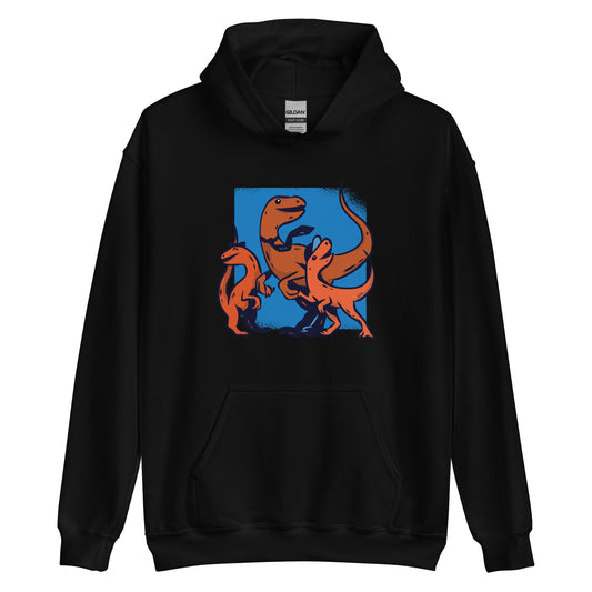 Tie Wearing Dino Adult Hoodie