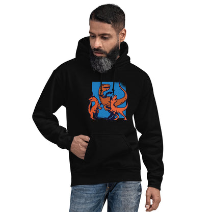 Tie Wearing Dino Adult Hoodie