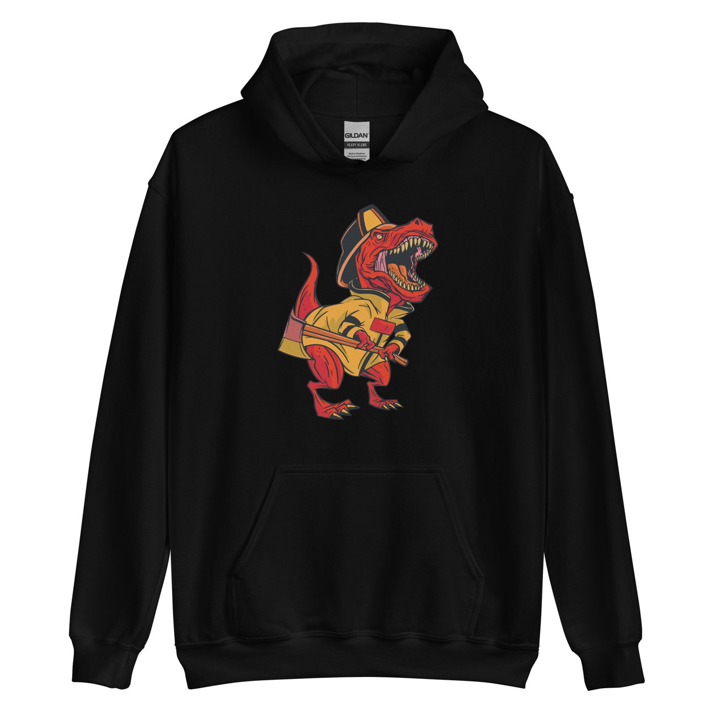 Firefighter with Axe Adult Hoodie