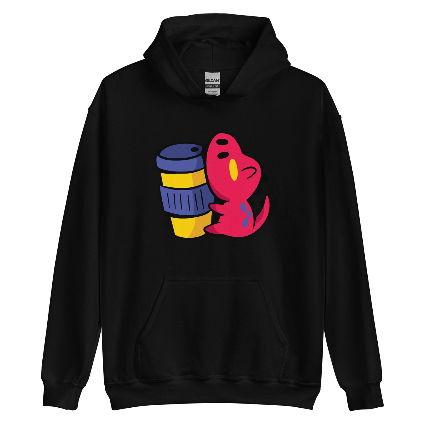 Coffee Dinosaur Adult Hoodie