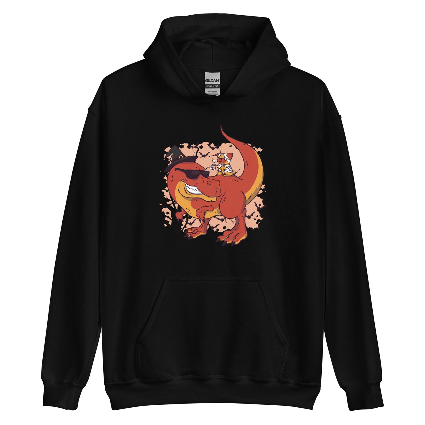 Dino Pug Halloween Adult Hoodie