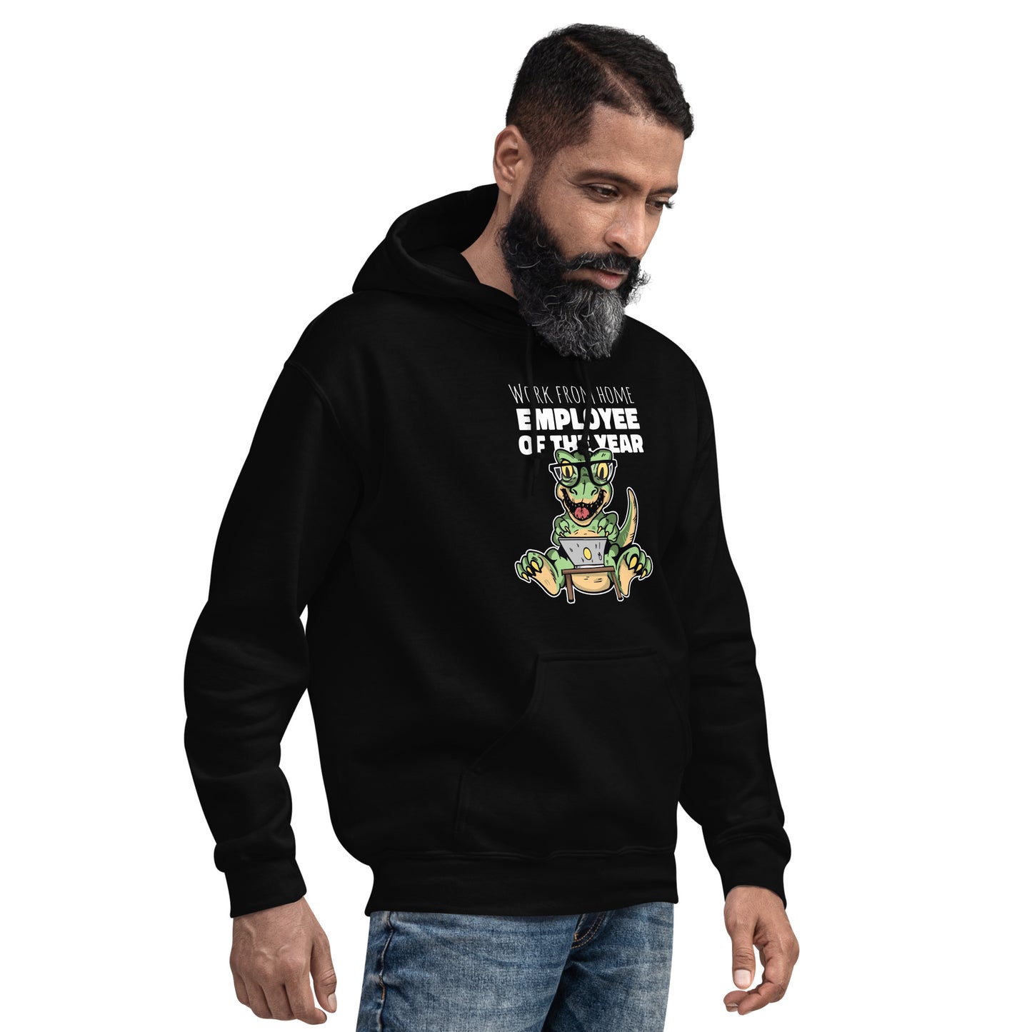 Work From Home Dino Adult Hoodie