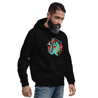 Firefighter Dino Adult Hoodie