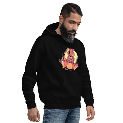 Gamer Dino Adult Hoodie