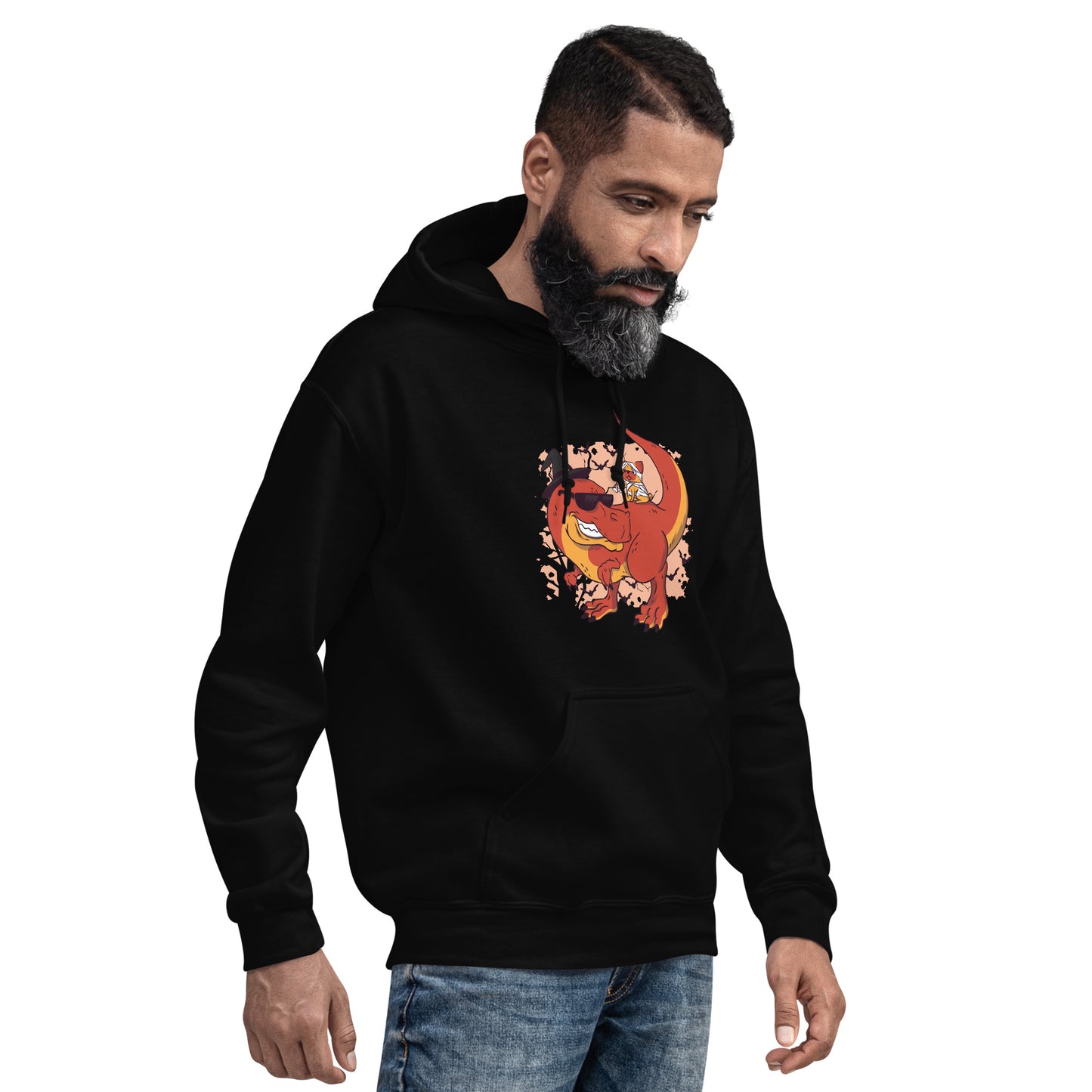 Dino Pug Halloween Adult Hoodie