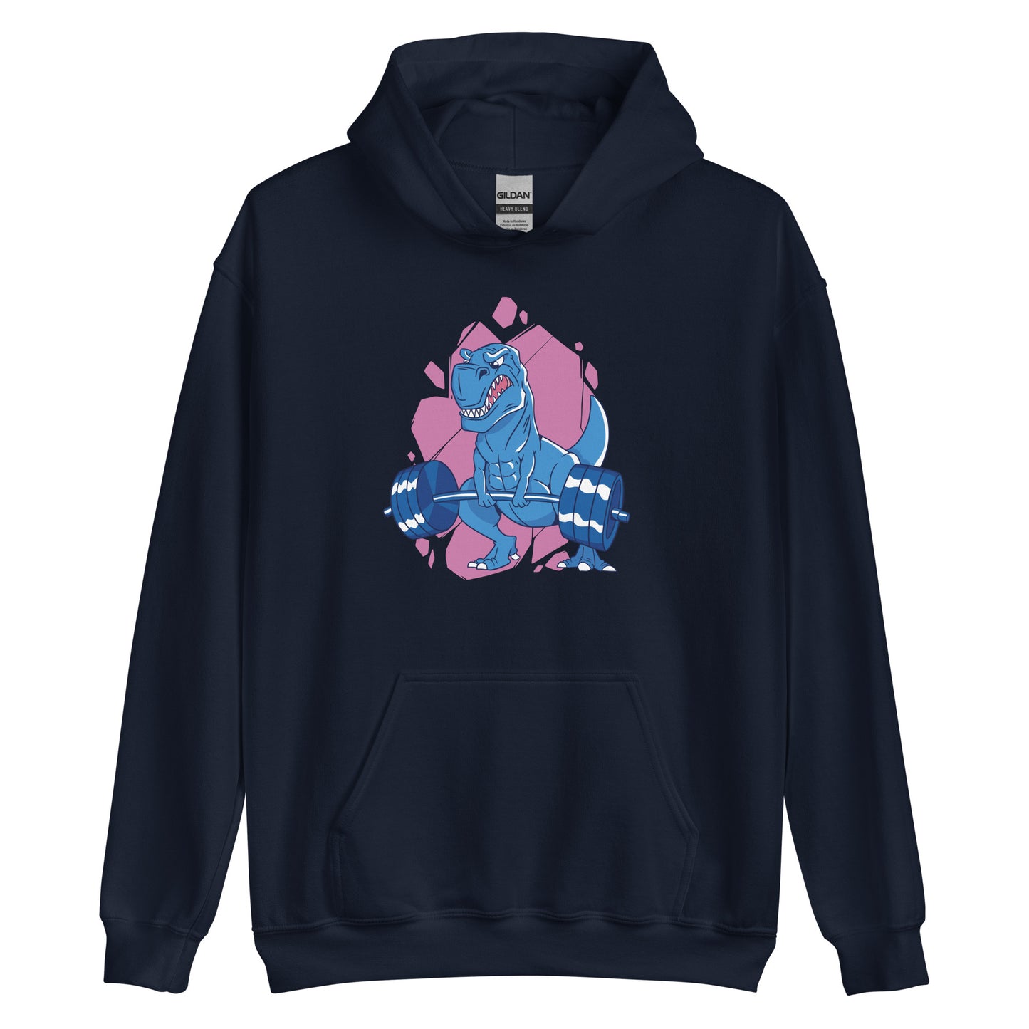 Weight Lifting T-Rex Adult Hoodie